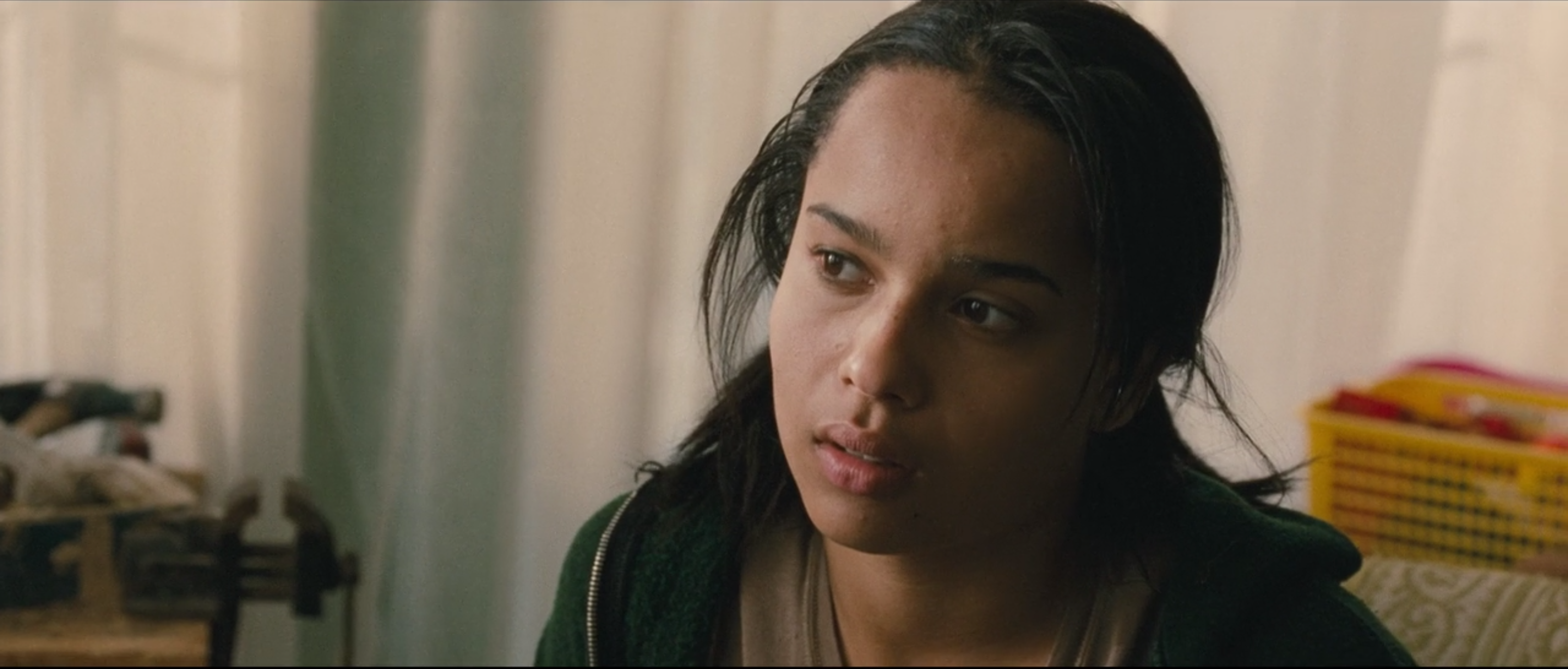 Zoe Kravitz in a 2/3 two-thirds shot