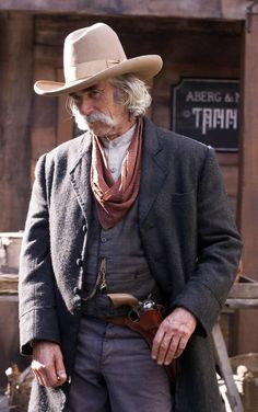 Camera framing self-tape tip as shown on Sam Elliott in a three-quarter cowboy shot