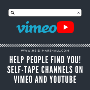 how actors can create channels on vimeo or youtube