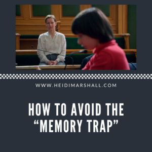 Still from film ANATOMY OF A FALL, mother watching child testify, acting tips